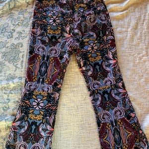 Free People Patterned Flare Pants